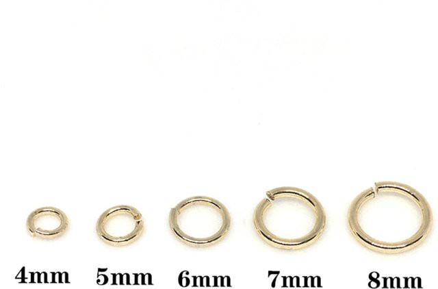 Jump Ringe, 14K Gold überzogen, Messing, Unisex - Bild 1