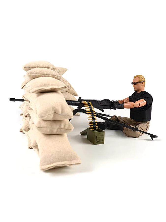 GRAPMAN Maschinengewehr M2 Browning G08 Maxim MK19 Granate Launcher, Simulationsmodell, 1:6, Schwarz - Bild 4