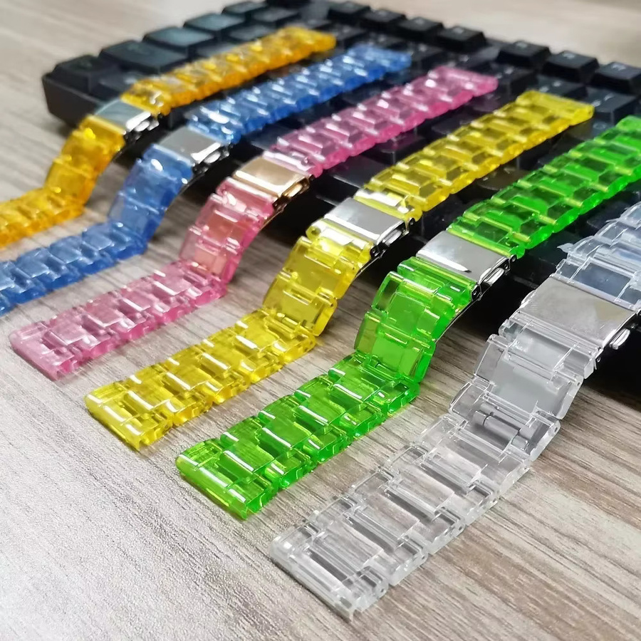 NEY Uhrenarmband Acryl, transparent, Samsung Galaxy Watch, Huawei GT - Bild 3