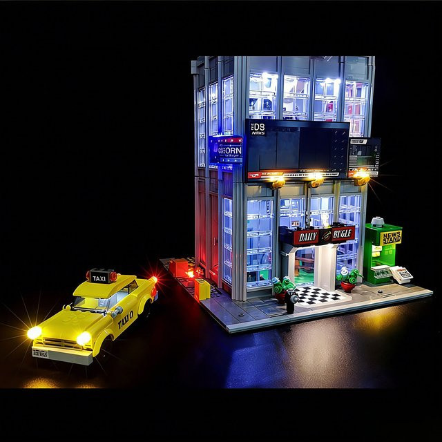 BRIXSPARK LED-Beleuchtungsset für LEGO 76178, DIY-Upgrade-Design Daily Bugle - Bild 1