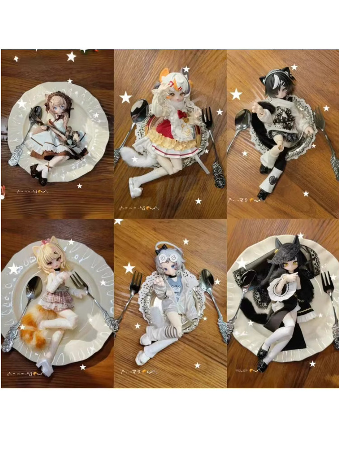 Bandai Meow Power 1/8 Bjd Blind Box Puppe, Actionfigur, Bunt / Mehrfarbig - Bild 4