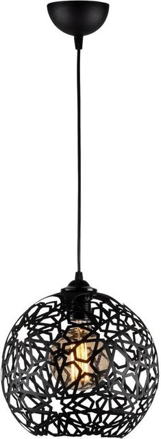 Opviq Pendelleuchte Fellini in Schwarz aus Eisen, höhenverstellbar, E27, B/T/H: 25 x 25 x 119 cm - Bild 1