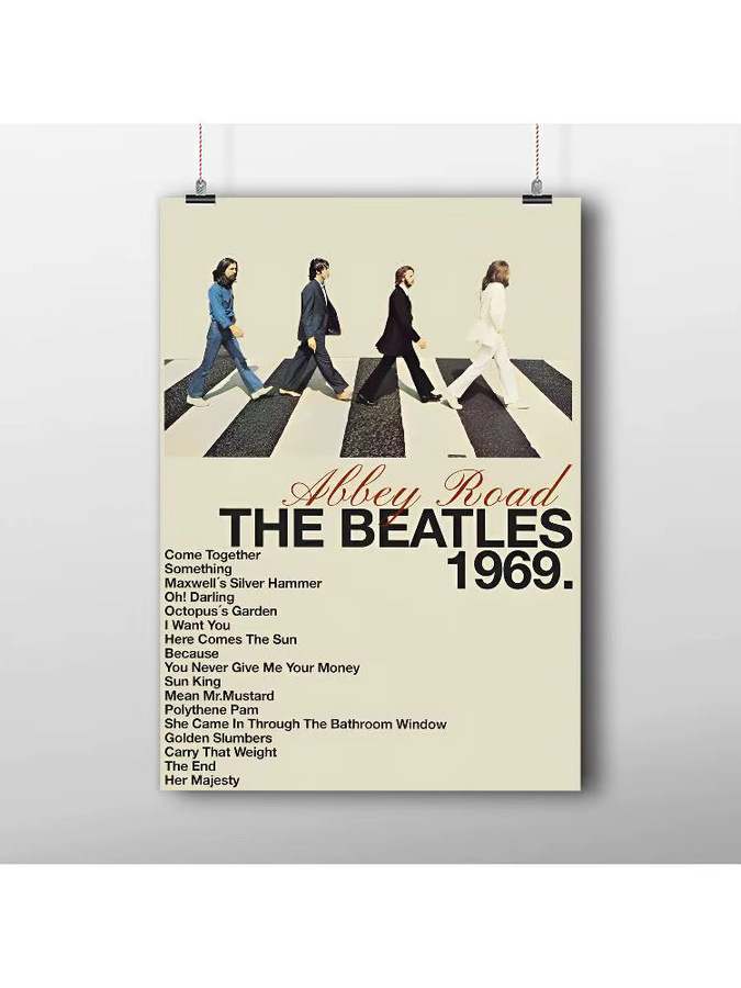 T-The-B-Beatles Rock Band DIY Sticky Poster Wasserdichte Papier Aufkleber für Wandgestaltung in Kaffeehaus und Bar - Bild 7