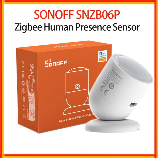 SONOFF SNZB-06P Zigbee Anwesenheitssensor mit 5,8GHz Mikrowellenradar, Smart Home Zigbee 3.0, Farbe: Weiß - Bild 1