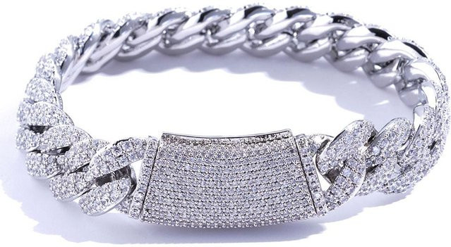 YIRAN Armband, Kupfer, Silber, Zirkonia, Unisex - Bild 1