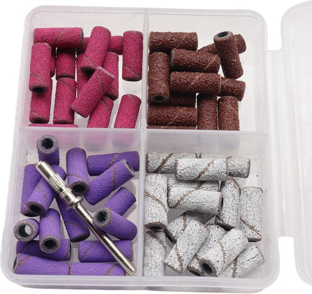 Easy Nail Nagelkunst Mini-Schleifbänder Set, 60 Stück, 4 Körnungen, 3mm - Bild 1