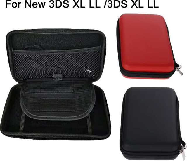 ERIKOLE EVA Hard Case Tasche für Neue 3DS XL, 3DS XL, 3DS LL und Neue 3DS LL in Schwarz mit Spielkarten-Aufbewahrung - Bild 1