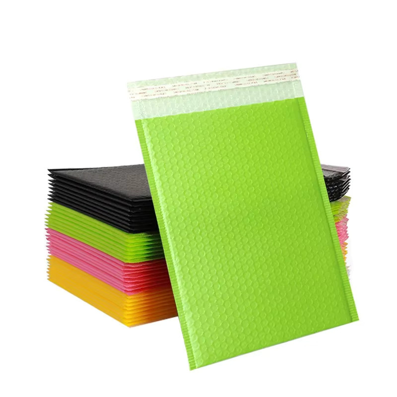 20er Set bunte Luftpolsterversandtaschen aus Kunststoff mit Selbstklebeverschluss für sicheren Versand von Geschenken und Büchern - Bild 2