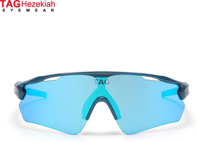 TAGHezekiah Sportsonnenbrille, Unisex, blue, wrap - Bild 1