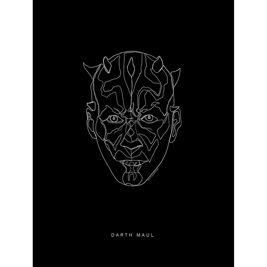 Disney Star Wars Maul Wandbild Komar Poster in Schwarz-Weiß B/H: 30 x 40 cm - Bild 2
