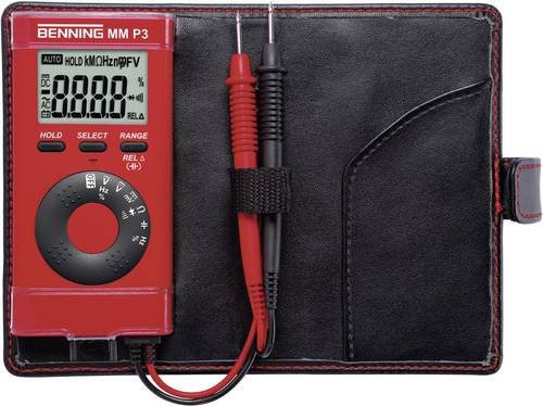 Benning MM P3 Digitales Hand-Multimeter CAT II 600 V / CAT III 300 V mit 4000 Counts in Rot - Bild 1