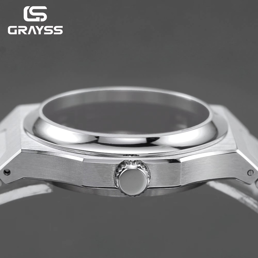 Grayss Uhrengehäuse Edelstahl, 40 mm, Silber, Unisex - Bild 2