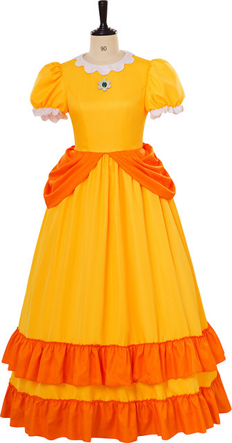 VOCKOO Super Mario Prinzessin Cosplay Kostüm, Unisex, Plüsch / Textil - Bild 1