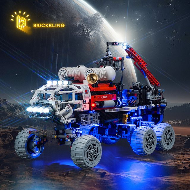 Brick Bling Crew Exploration Rover, LED Light Model, Weltraum, Zubehör - Bild 1