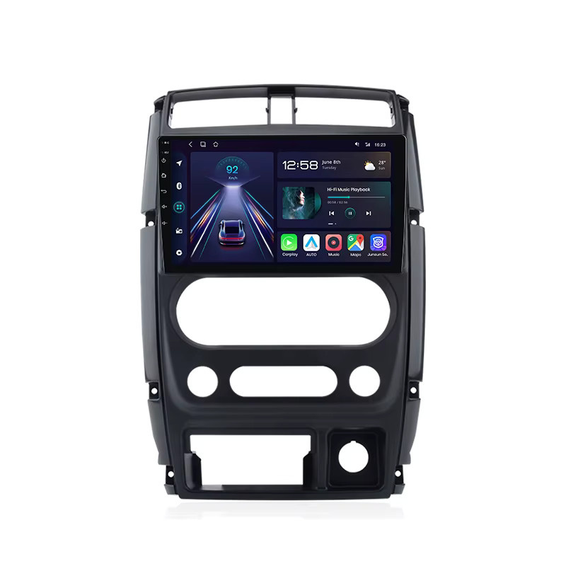 Junsun Android Autoradio mit kabellosem CarPlay für Suzuki Jimny 3 (2005-2019) in Schwarz mit GPS und Bluetooth - Bild 5