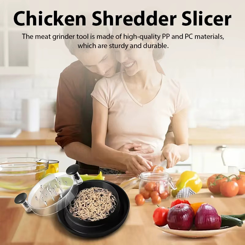 Fleischzerkleinerer und Huhn Shredder Werkzeug zum Zerkleinern von Geflügel, Schweinefleisch und Rindfleisch in Schwarz - Bild 5