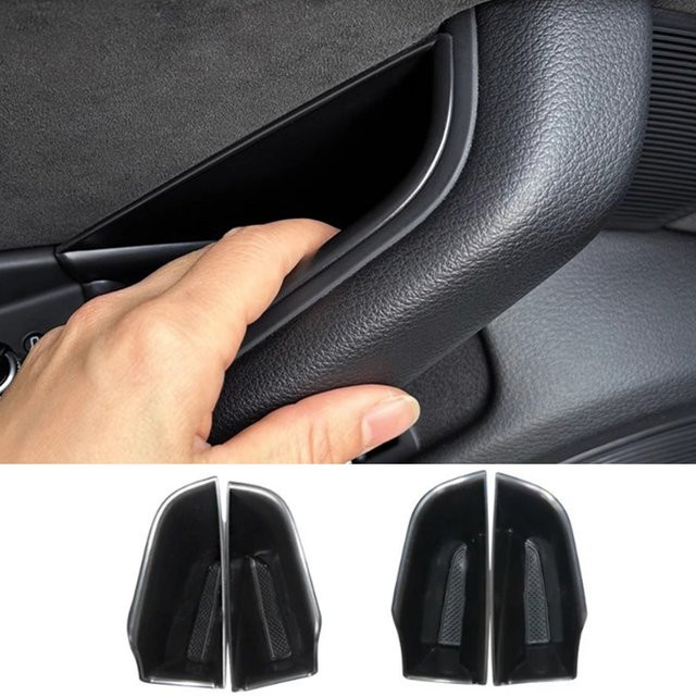 2er-Set Türpanel Ablage und Telefonhalter für Audi A4 B8 B9 A5 8T 4K (2008-2025) Coupe in Schwarz - Bild 1