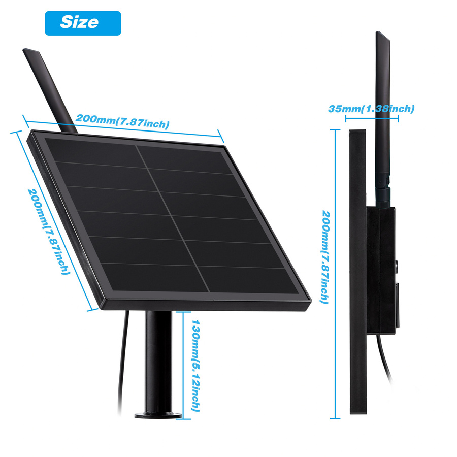 Heltec 8W Solar Panel für LoRaWAN Meshtastic und ESP32 IoT Projekte, Schwarz - Bild 2