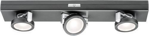 Paulmann Rotate LED-Schrankleuchte in Anthrazit und Chrom, dimmbar, Warmweiß