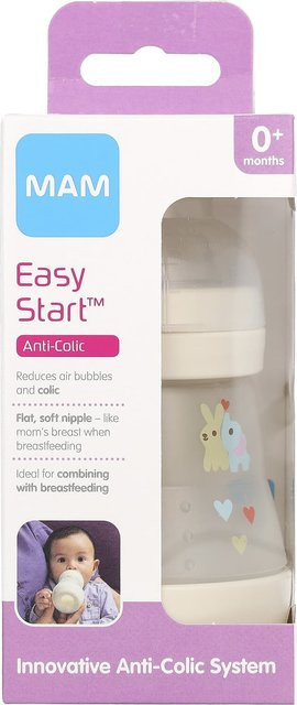 MAM Easy Start Anti-Kolik-Behälter aus Silikon in Grau, BPA-frei, ab 0 Monaten - Bild 1