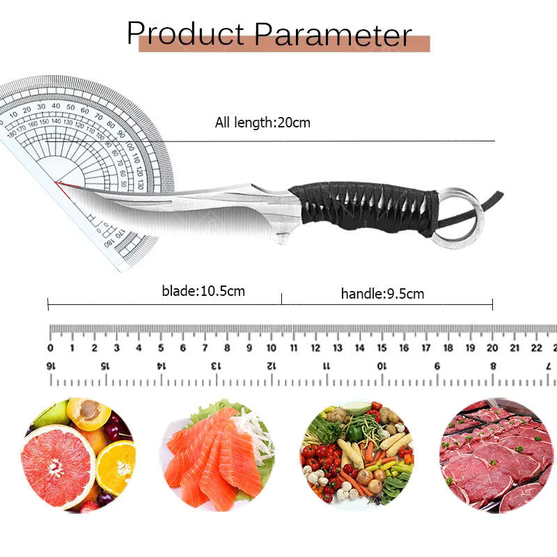 WXCOO Handgeschmiedetes Metzger-Ausbeinmesser als multifunktionales Fleischmesser für Rindfleisch und Grill - Bild 6