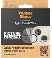 PanzerGlass PicturePerfect Kameraschutzglas für iPhone 15 und iPhone 15 Plus, transparent - Bild 3