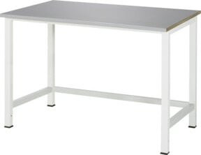 Rau Werktisch 900-1 in Grau mit 28mm ES-Platte, B/T/H: 125 x 80 x 82,5 cm - Bild 1