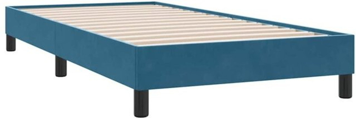 Polsterbett Vidaxl in Blau aus Samt ohne Matratze B/T: 100 x 210 cm - Bild 1