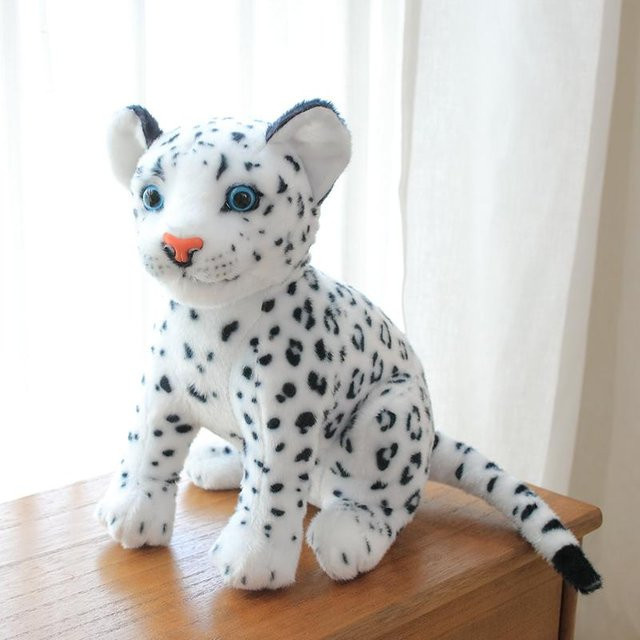 Kidsly Tierpuppe Leoparden- und Löwenplüsch, weiß, ab 3 Jahre - Bild 1