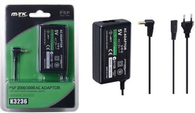 Infoboutik Ladegerät für PSP 2000 und PSP 3000, kabelgebunden, Schwarz - Bild 1