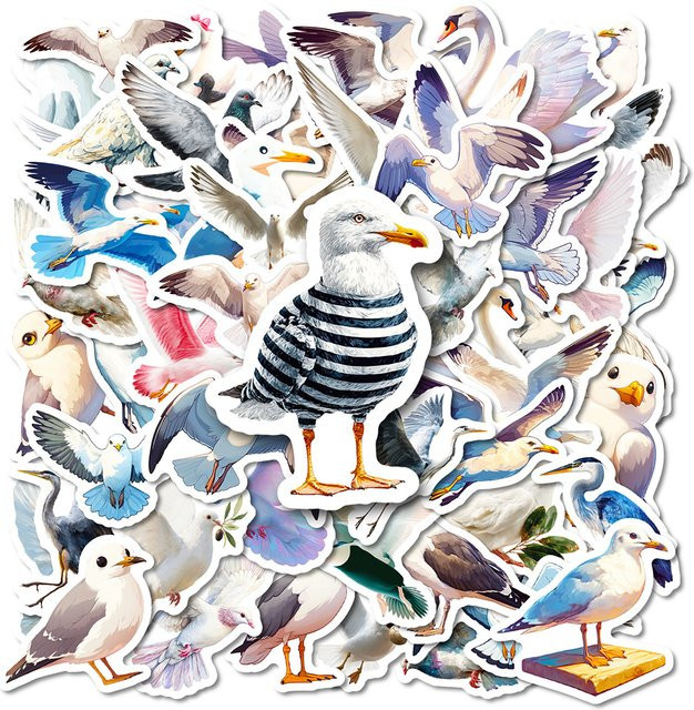 Rspctou Cartoon Tier Vögel Aufkleber, Wasserdicht, 10/30/50 stücke - Bild 1