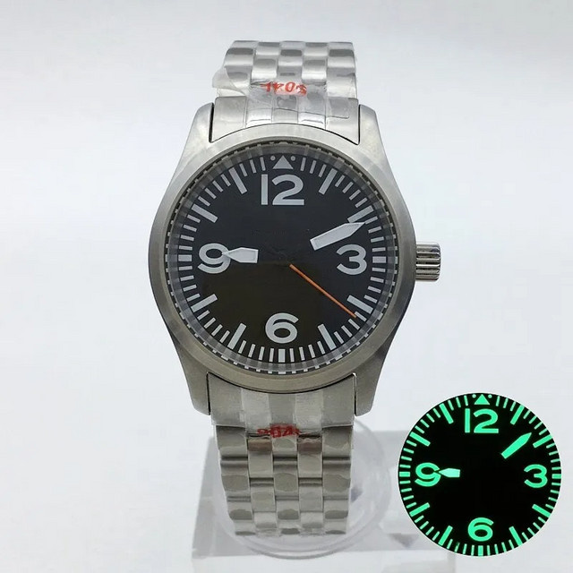 BLIGER Armbanduhr Automatik, Edelstahl, Schwarz, 36 mm, Herren - Bild 1