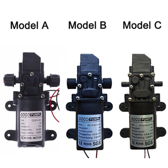 xmshxltd Elektrische Hochdruck-Membranpumpe für die Landwirtschaft, DC 12V 70W, Schwarz - Bild 1