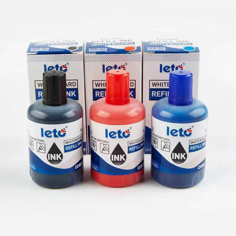 Nachfüllset für Whiteboard-Marker mit 100 ml in den Farben Rot, Blau, Schwarz und Grün - Bild 3