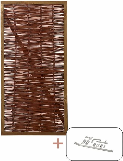 Tor Weide Luxus ölbehandelt Braun B: 90 cm, H: 180 cm - Bild 1