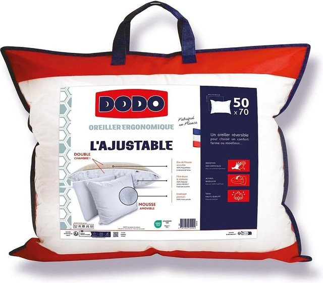 DODO Kopfkissen Coeur Adapt Weiß 70 cm - Bild 1