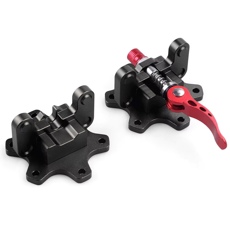 Q1r Schnellverschluss für Lenkräder aus Aluminiumlegierung, 70 mm, Schwarz, kompatibel mit Simagic, Thrustmaster und Logitech für Racing-Simulationsspiele - Bild 3