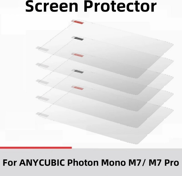 5 Stück kratzfeste Schutzfolien für Anycubic Photon Mono M7 Pro und M7, transparent - Bild 1