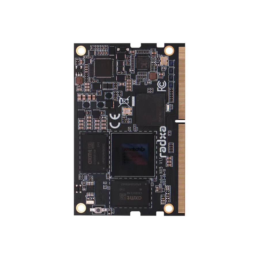 Radxa NX5 RK3588S Compute-Modul Single-Board-Computer mit 8-adriger CPU, 8K HDMI und 260-Pin SODIMM Golden Finger Edge-Anschluss in Schwarz - Bild 2