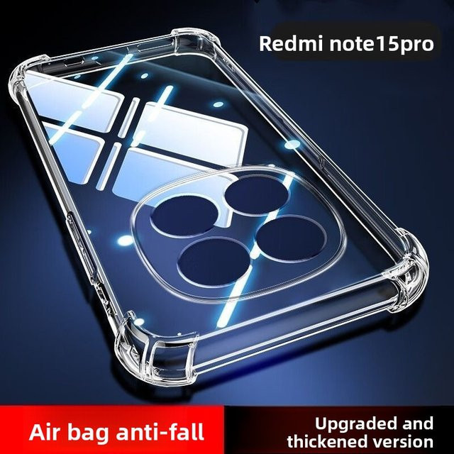 Stoßfeste transparente TPU Silikon Handyhülle für Xiaomi Redmi Note 15 Pro 4G 5G Note 14 13 12 11 Pro 15 15C 14 13C - Bild 1