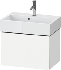 Duravit Waschtischunterschrank Compact L-Cube, wandhängend, weiß matt, B/T/H: 58,4 x 39,1 x 39,4 cm - Bild 1
