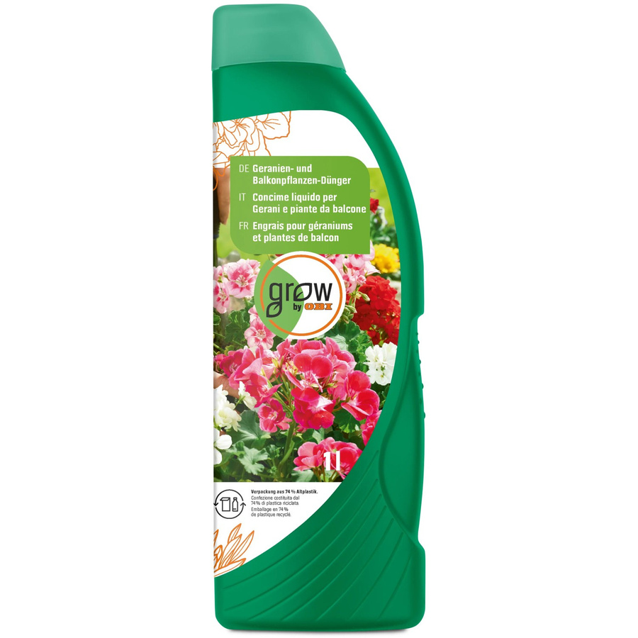 GROW by OBI Flüssiger Geranien- und Balkonpflanzendünger, 1 l - Bild 2