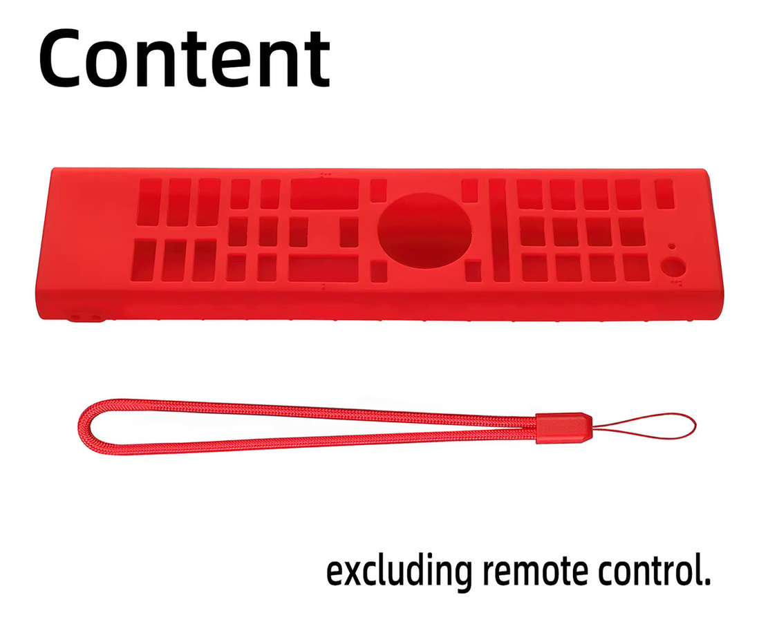 Silikon-Schutzhülle für Hisense Smart TV-Fernbedienungen ERF3A80, ERF3B80H, ERF3C80H und ERFTG80H in Rot und Lila - Bild 3