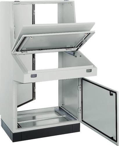Schneider Electric NSYSDF1610 Standpult aus Stahl in Grau, B: 160 cm, H: 140 cm, T: 104,5 cm - Bild 1