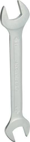 Brilliant Tools Doppel-Maulschlüssel aus Chrom-Vanadium in Silber, Schlüsselweite 17 - 19 mm - Bild 1