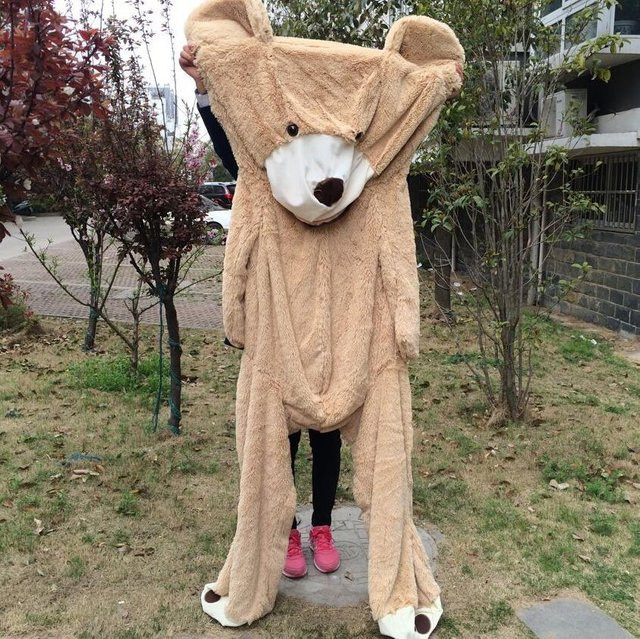 Binchi Keji Travel Riesenbär Plüsch Spielzeug, Braun, 130cm - Bild 1