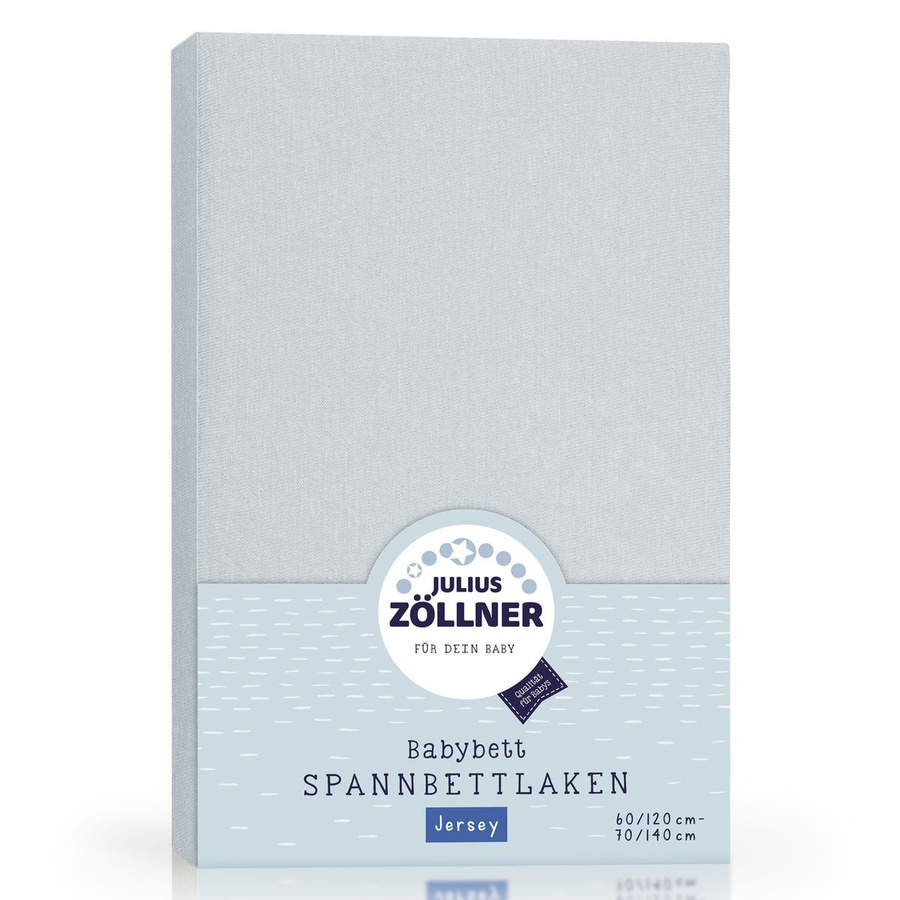 Julius Zöllner Spannbetttuch für Kinderbetten in Denim Blau, Oeko-Tex Standard 100 - Bild 1