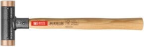 PB Swiss Tools Rückschlagfreier Hammer mit Kupfer-Einsätzen und Hickory-Stiel, 24 mm - Bild 1