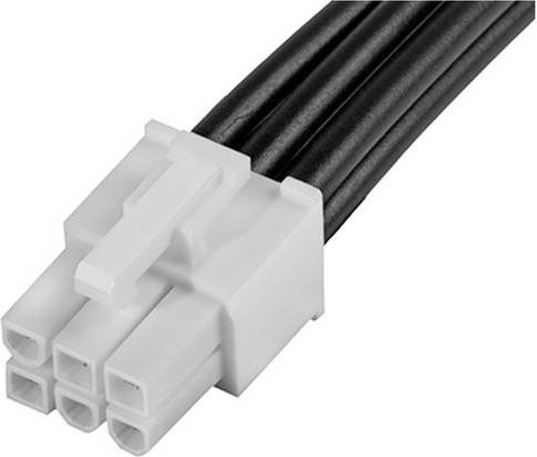 Molex Buchsengehäuse-Kabel 215325-2061 in Schwarz, Weiß und Gold - Bild 1