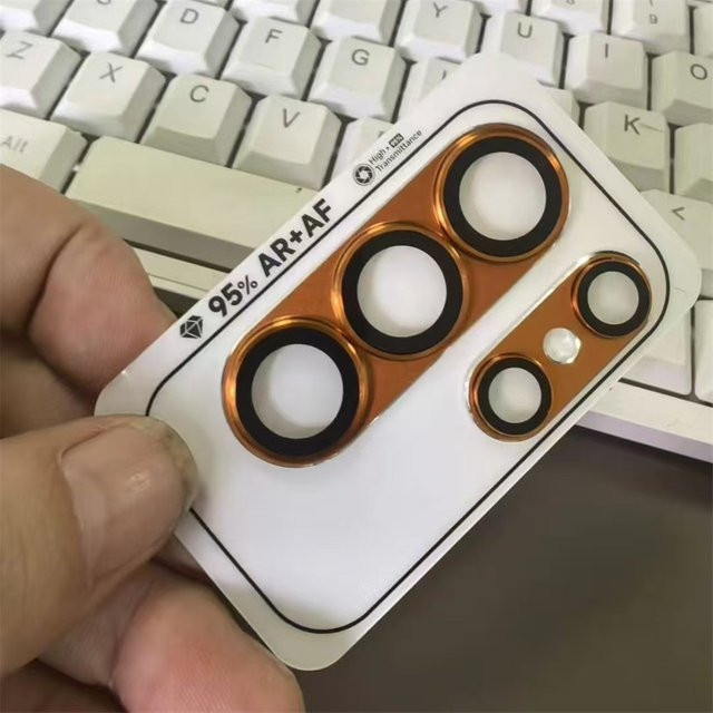 9HD Matt Metall Kameraobjektiv-Schutzglas für Samsung S26 Ultra und S26 Plus mit AR+AF Glasobjektiv und Legierungs-Objektivring in Gold - Bild 1